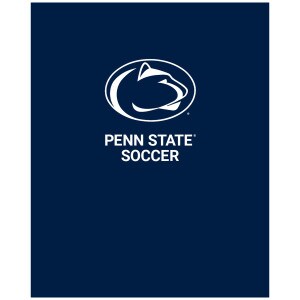 navy folder with Penn State Soccer below Athletic Logo